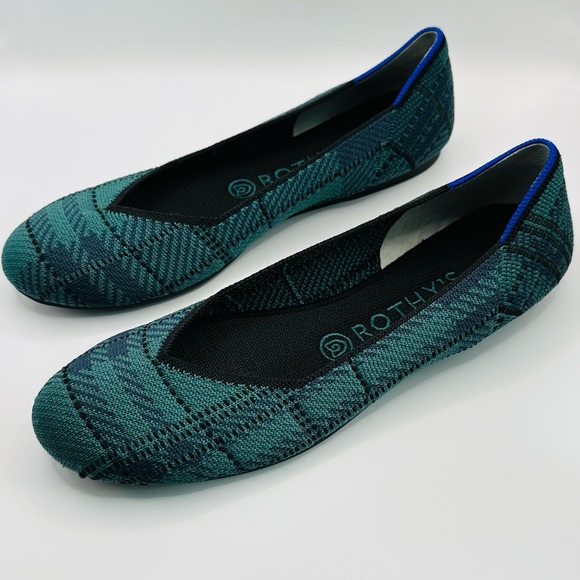 Retired Rothy’s The Flat in pine plaid - Picture 3 of 6